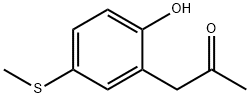 4-(Methylthio)-2-(2-oxopropyl)phenol Structure