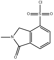 2-methyl-1-oxo-2,3-dihydro-1H-isoindole-4-sulfonyl chloride Structure