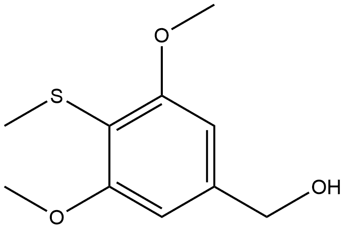 3,5-Dimethoxy-4-(methylthio)benzenemethanol Structure