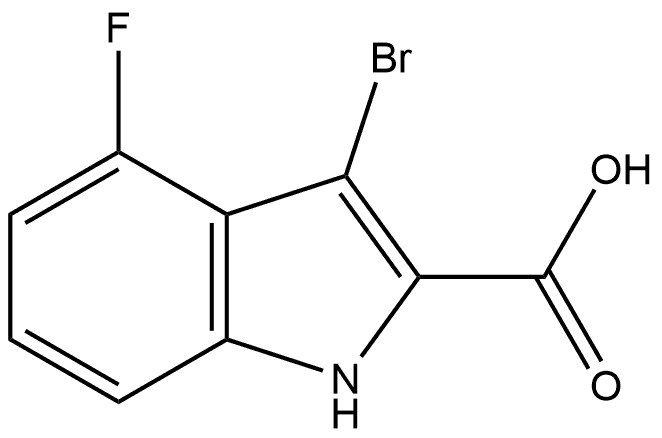 3-bromo-4-fluoro-1H-indole-2-carboxylic acid Structure