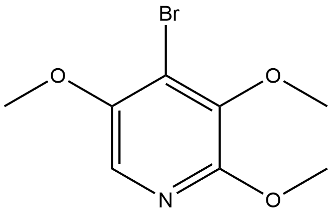 4-Bromo-2,3,5-trimethoxypyridine Structure