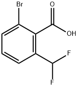 Benzoic acid, 2-bromo-6-(difluoromethyl)- Structure