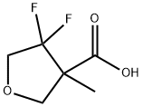 3-Furancarboxylic acid, 4,4-difluorotetrahydro-3-methyl- Structure