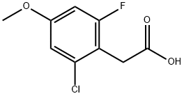 2-(2-chloro-6-fluoro-4-methoxyphenyl)acetic acid Structure