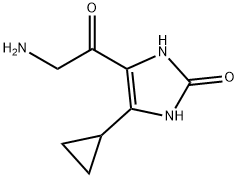 4-(2-Aminoacetyl)-5-cyclopropyl-1,3-dihydro-2H-imidazol-2-one Structure