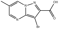 3-bromo-6-methylpyrazolo[1,5-a]pyrimidine-2-car
boxylic acid Structure