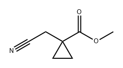 Cyclopropanecarboxylic acid, 1-(cyanomethyl)-, methyl ester Structure