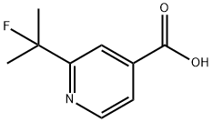 4-Pyridinecarboxylic acid, 2-(1-fluoro-1-methylethyl)- Structure