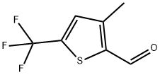 3-methyl-5-(trifluoromethyl)thiophene-2-carbaldeh
yde Structure