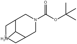 1,1-Dimethylethyl 9-amino-3-thia-7-azabicyclo[3.3.1]nonane-7-carboxylate Structure