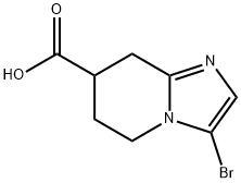 3-Bromo-5,6,7,8-tetrahydroimidazo[1,2-a]pyridine-7-carboxylic acid Structure