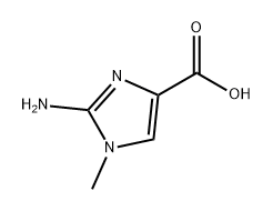 1H-Imidazole-4-carboxylic acid, 2-amino-1-methyl- Structure
