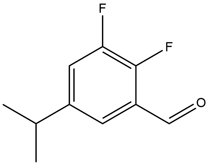 2,3-difluoro-5-isopropylbenzaldehyde Structure