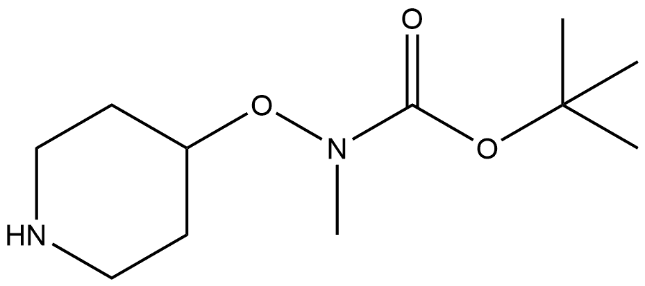 tert-butyl N-methyl-N-piperidin-4-yloxycarbamate Structure