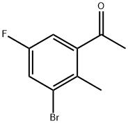 Ethanone, 1-(3-bromo-5-fluoro-2-methylphenyl)- Structure
