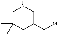 3-Piperidinemethanol, 5,5-dimethyl- Structure