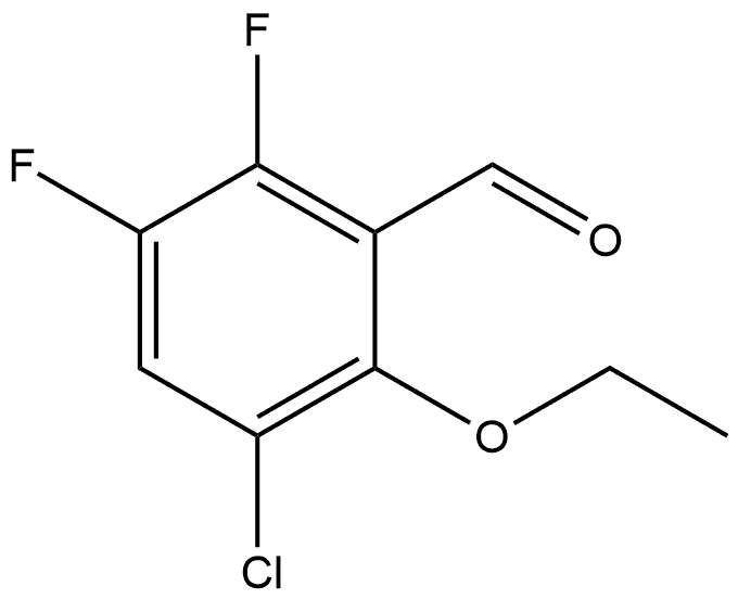 3-chloro-2-ethoxy-5,6-difluorobenzaldehyde Structure