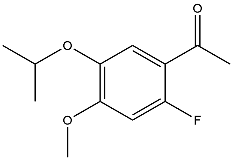 1-[2-Fluoro-4-methoxy-5-(1-methylethoxy)phenyl]ethanone Structure