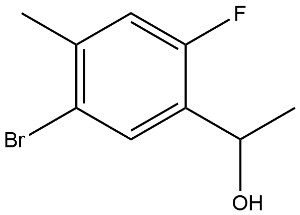 Benzenemethanol, 5-bromo-2-fluoro-α,4-dimethyl- Structure