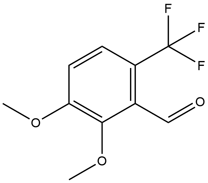 2,3-Dimethoxy-6-(trifluoromethyl)benzaldehyde Structure