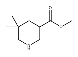 3-Piperidinecarboxylic acid, 5,5-dimethyl-, methyl ester Structure