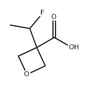 3-Oxetanecarboxylic acid, 3-(1-fluoroethyl)- Structure