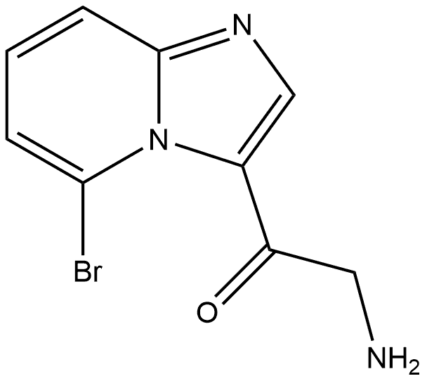 2-Amino-1-(5-bromoimidazo[1,2-a]pyridin-3-yl)ethanone Structure