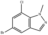 1H-Indazole, 5-bromo-7-chloro-1-methyl- Structure