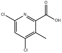 2-Pyridinecarboxylic acid, 4,6-dichloro-3-methyl- Structure