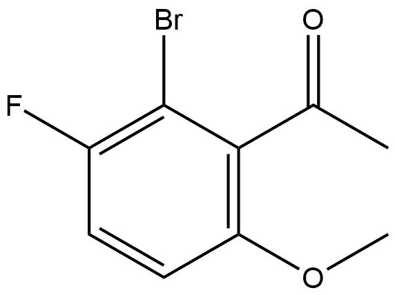 1-(2-Bromo-3-fluoro-6-methoxy-phenyl)-ethanone Structure