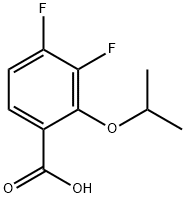 3,4-Difluoro-2-isopropoxybenzoic acid Structure