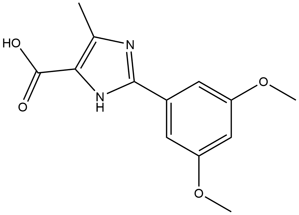 2-(3,5-Dimethoxyphenyl)-5-methyl-1H-imidazole-4-carboxylic Acid Structure