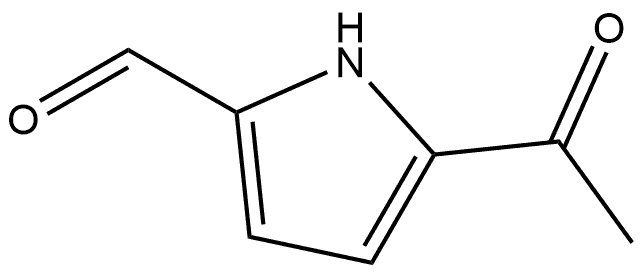 5-Acetyl-1H-pyrrole-2-carboxaldehyde 구조식 이미지