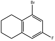 Naphthalene, 5-bromo-7-fluoro-1,2,3,4-tetrahydro- 구조식 이미지