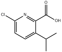 6-chloro-3-(propan-2-yl)pyridine-2-carboxylic acid Structure