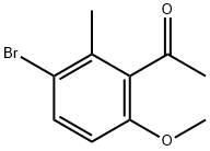 Ethanone, 1-(3-bromo-6-methoxy-2-methylphenyl)- Structure