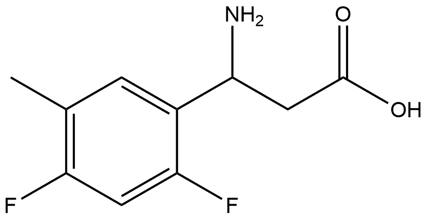 3-amino-3-(2,4-difluoro-5-methylphenyl)propanoic acid Structure