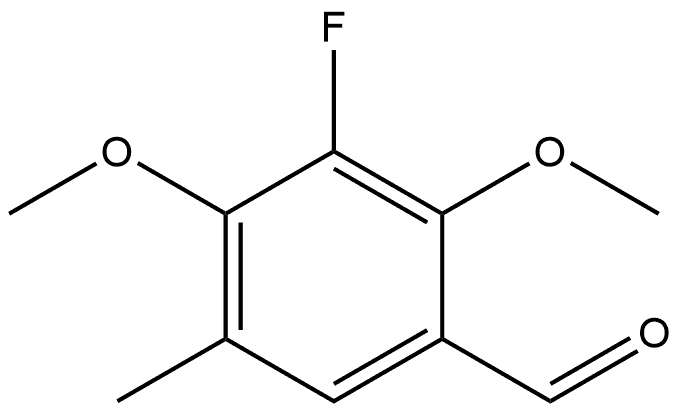 3-Fluoro-2,4-dimethoxy-5-methylbenzaldehyde Structure