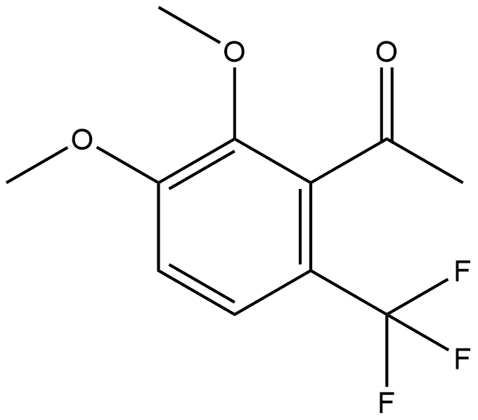 1-[2,3-Dimethoxy-6-(trifluoromethyl)phenyl]ethanone Structure