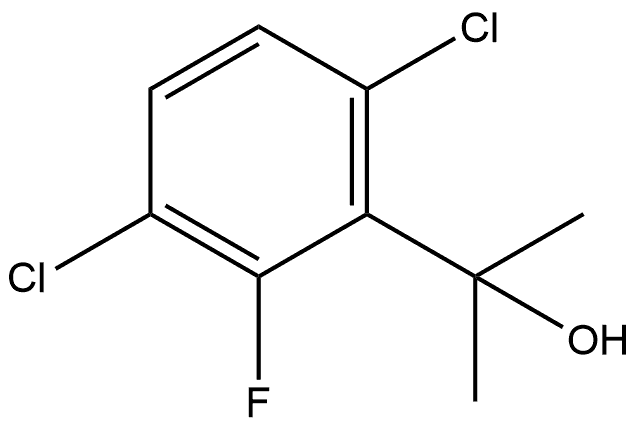 3,6-Dichloro-2-fluoro-α,α-dimethylbenzenemethanol Structure