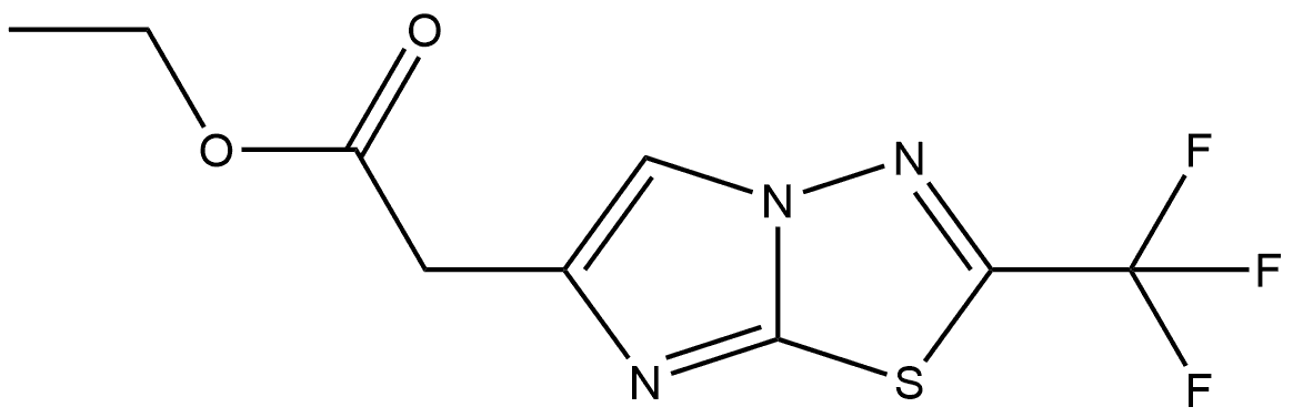 ethyl 2-(2-(trifluoromethyl)imidazo[2,1-b][1,3,4]thiadiazol-6-yl)acetate Structure
