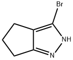 Cyclopentapyrazole, 3-bromo-2,4,5,6-tetrahydro- Structure