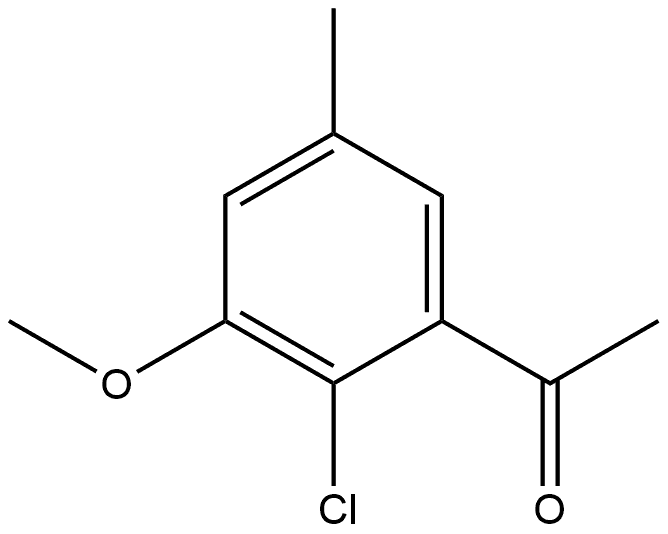 1-(2-Chloro-3-methoxy-5-methylphenyl)ethanone Structure