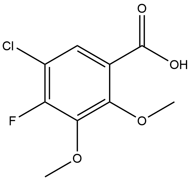 5-Chloro-4-fluoro-2,3-dimethoxybenzoic acid Structure