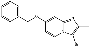 7-(benzyloxy)-3-bromo-2-methylimidazo[1,2-a]pyridine Structure