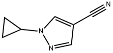 1H-?Pyrazole-?4-?carbonitrile, 1-?cyclopropyl- Structure