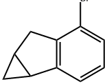 Cycloprop[a]indene, 5-bromo-1,1a,6,6a-tetrahydro- Structure