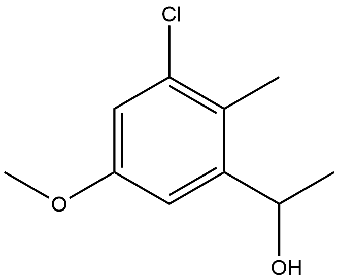 3-Chloro-5-methoxy-α,2-dimethylbenzenemethanol Structure