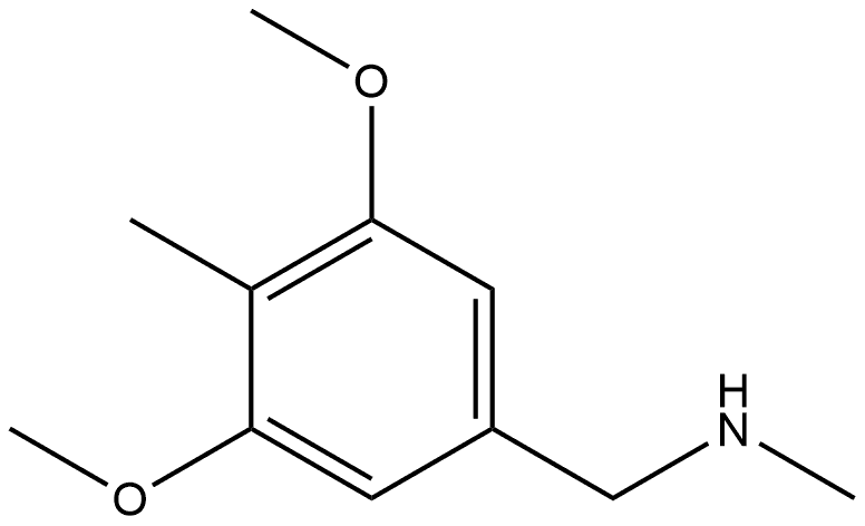 3,5-Dimethoxy-N,4-dimethylbenzenemethanamine Structure