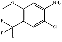 Benzenamine, 2-chloro-5-methoxy-4-(trifluoromethyl)- Structure